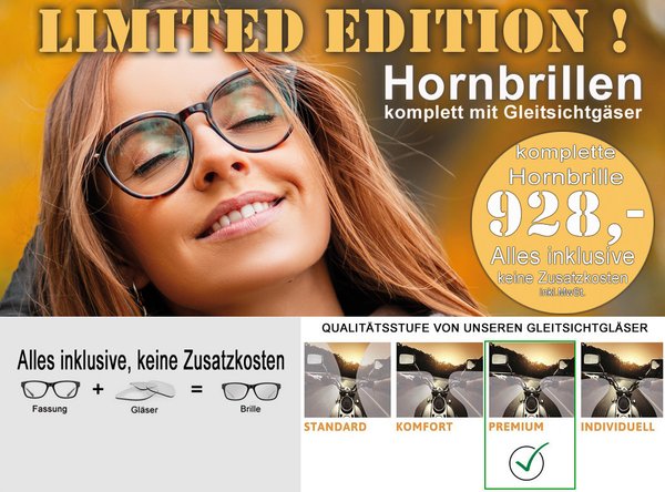 Gleitsicht/Hornbrillen
