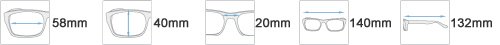 Sonnenbrille mit Lesefenster (Cecil-470.G)