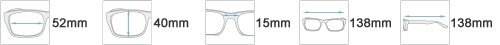 Sonnenbrille mit Lesefenster (Brando-SA377.S)
