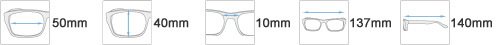 Klarsichtbrille mit Lesefenster (Marino)