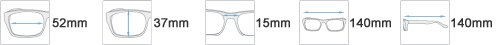 Klarsichtbrille mit Lesefenster (Mora)