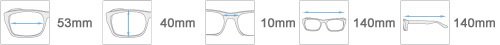Brille mit Lesefenster & selbst tönenden Gläsern (Karl)