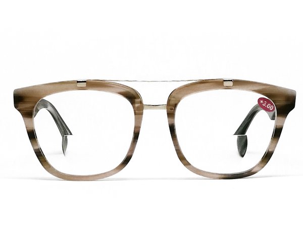 Brille mit Lesefenster & selbst tönenden Gläsern (Christa)