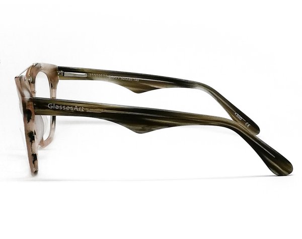 Brille mit Lesefenster & selbst tönenden Gläsern (Christa)