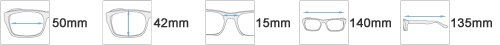 Brille mit Lesefenster & selbst tönenden Gläsern (Coluci)