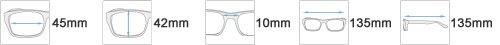Brille mit Lesefenster & selbst tönenden Gläsern (Christi)