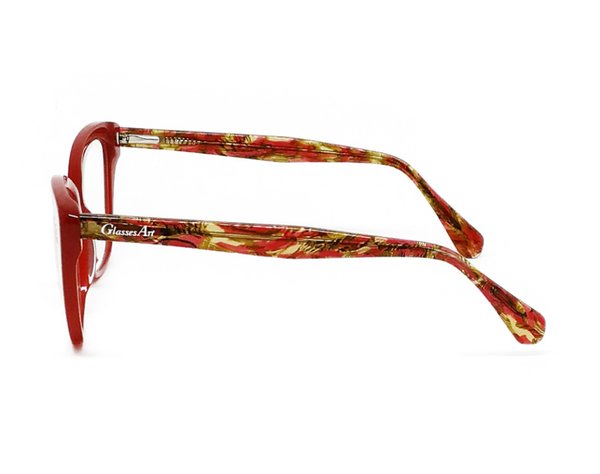 Brille mit Lesefenster & selbst tönenden Gläsern (Barbera)