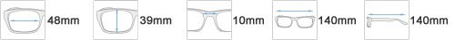 Brille mit Lesefenster & selbst tönenden Gläsern (Enzo)